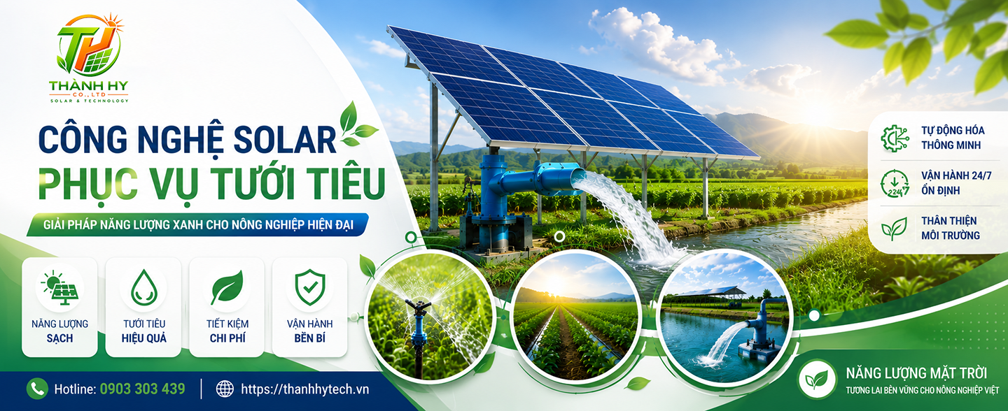Công nghệ solar phục vụ tưới tiêu
