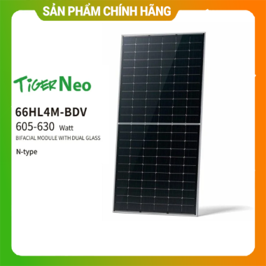 Tấm pin năng lượng mặt trời Jinko 2 mặt kính 620W – 625W 